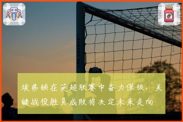 埃弗顿在英超联赛中奋力保级，关键战役胜负成败将决定未来走向